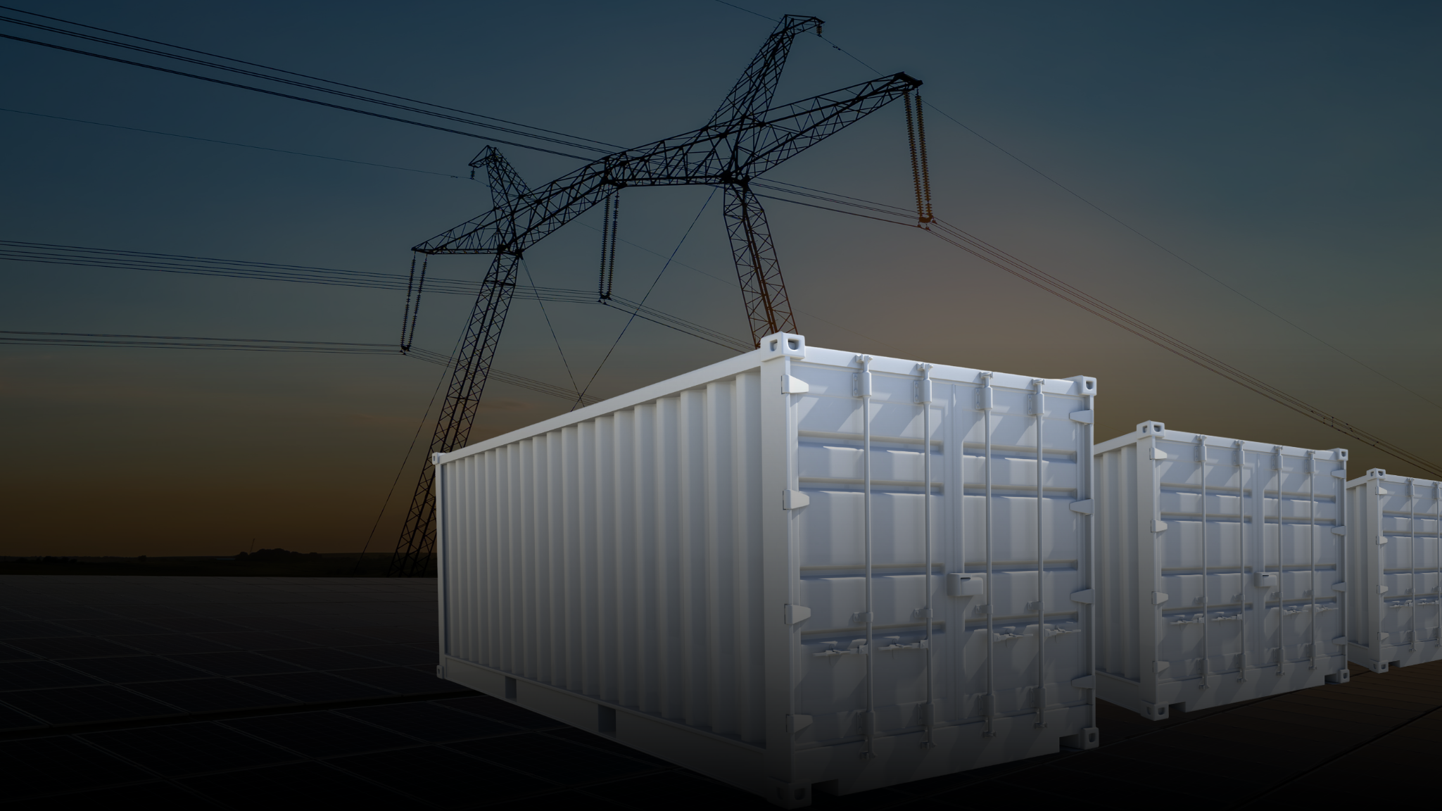 Großer Batteriespeicher Container für Energieversorgung