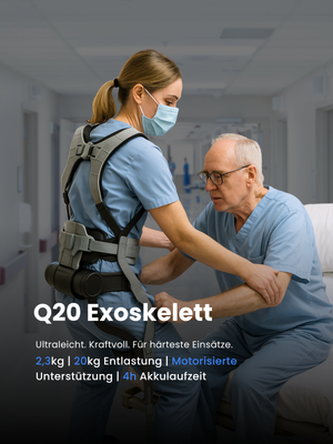Q20 Exoskelett – Schwer Heben, stabil halten