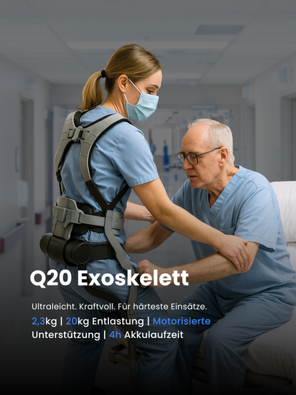 Q20 Exoskelett – Schwer Heben, stabil halten