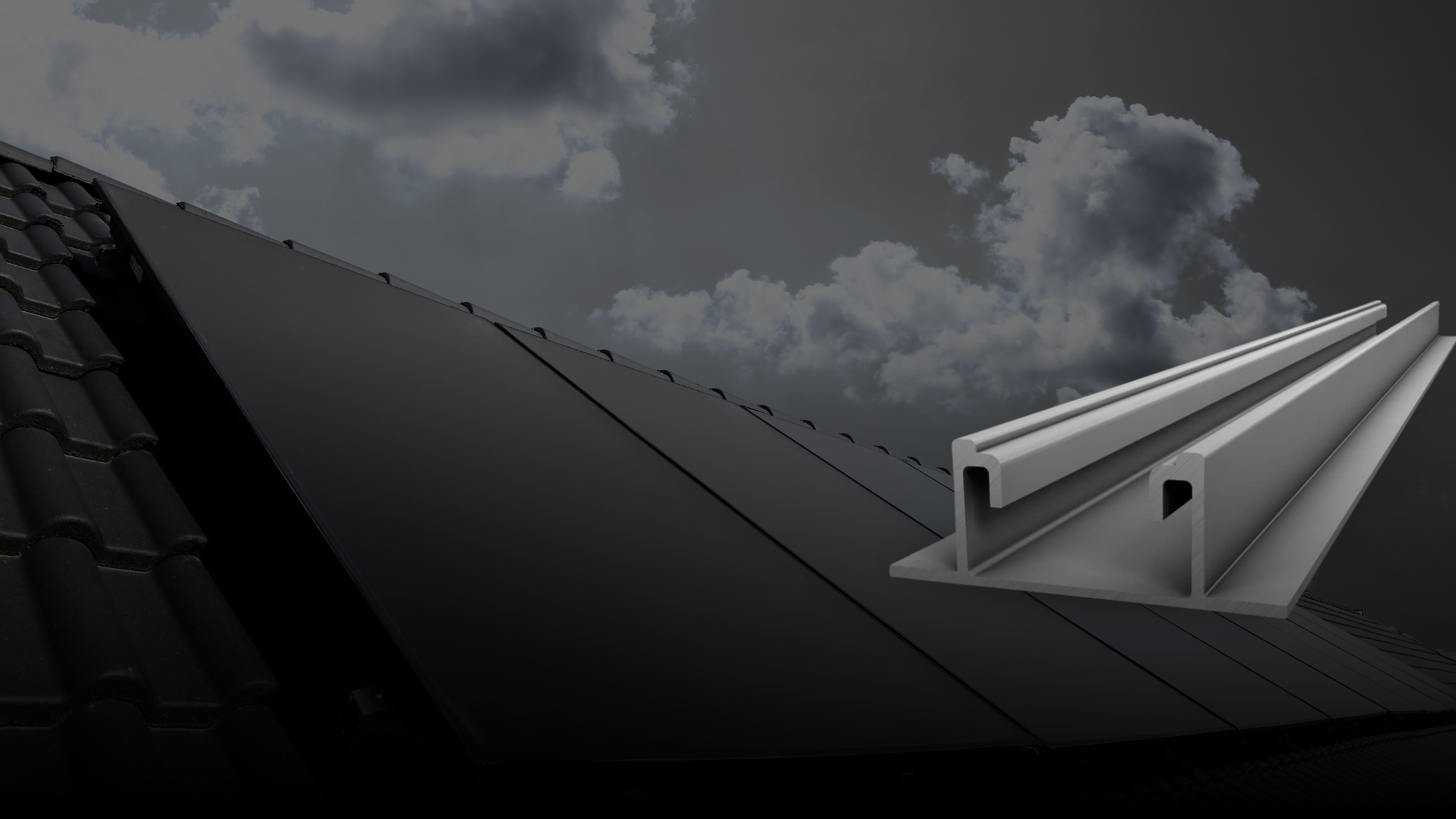 Montagesystem für Solarmodule auf Schrägdach
